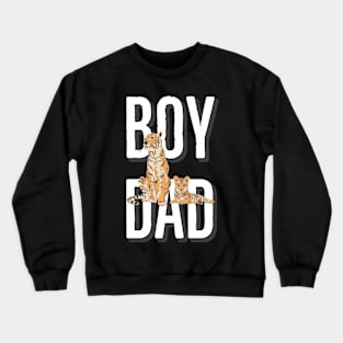 Boy dad tiger print Crewneck Sweatshirt